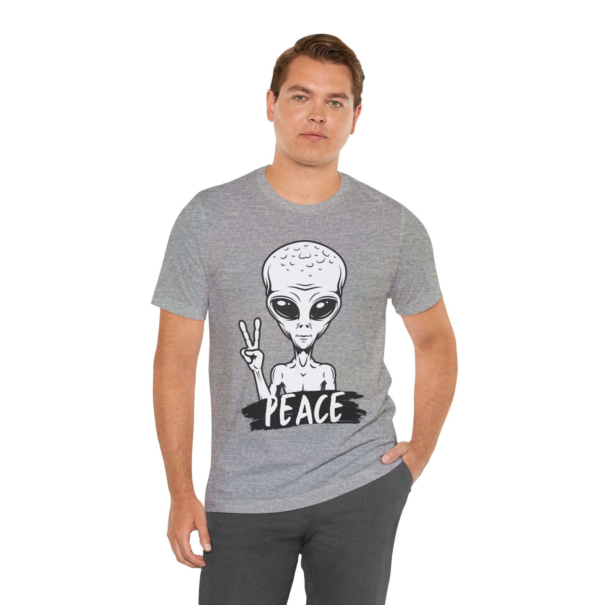 Peace | Alien Printed  Unisex T-shirt
