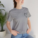 Heart | Valentine's Printed Women T-shirt