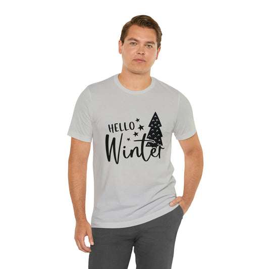 Hello Winter T-shirt | Cool Outdoors Printed Men T-shirt
