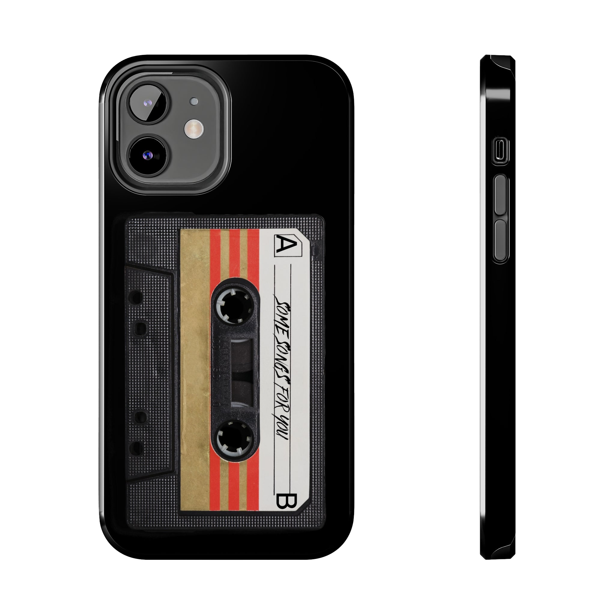 Black Cassette | Printed Tough Phone Case for iPhone 12, 13 and 14