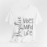 Positive Vibes | Printed Women Yoga T-shirt
