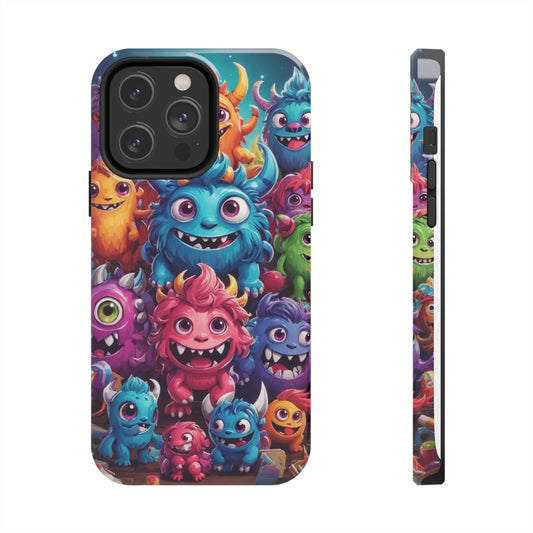 Cute Monsters | Printed Tough Phone Case for iPhone 12, 13 and 14