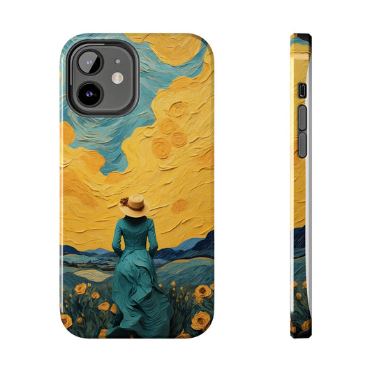 Vincent Van Gogh Style Pattern Design Printed | Printed Tough Phone Case for iPhone 12, 13 and 14