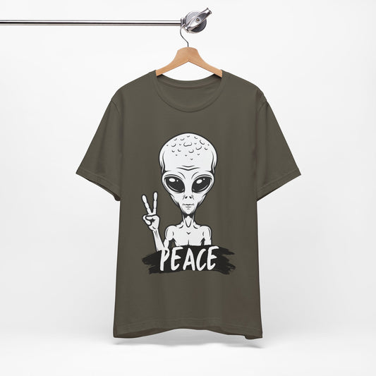 Peace | Alien Printed Men T-shirt