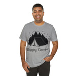 Happy Camper | Camping Outdoors Front and Back Printed Men T-shirt