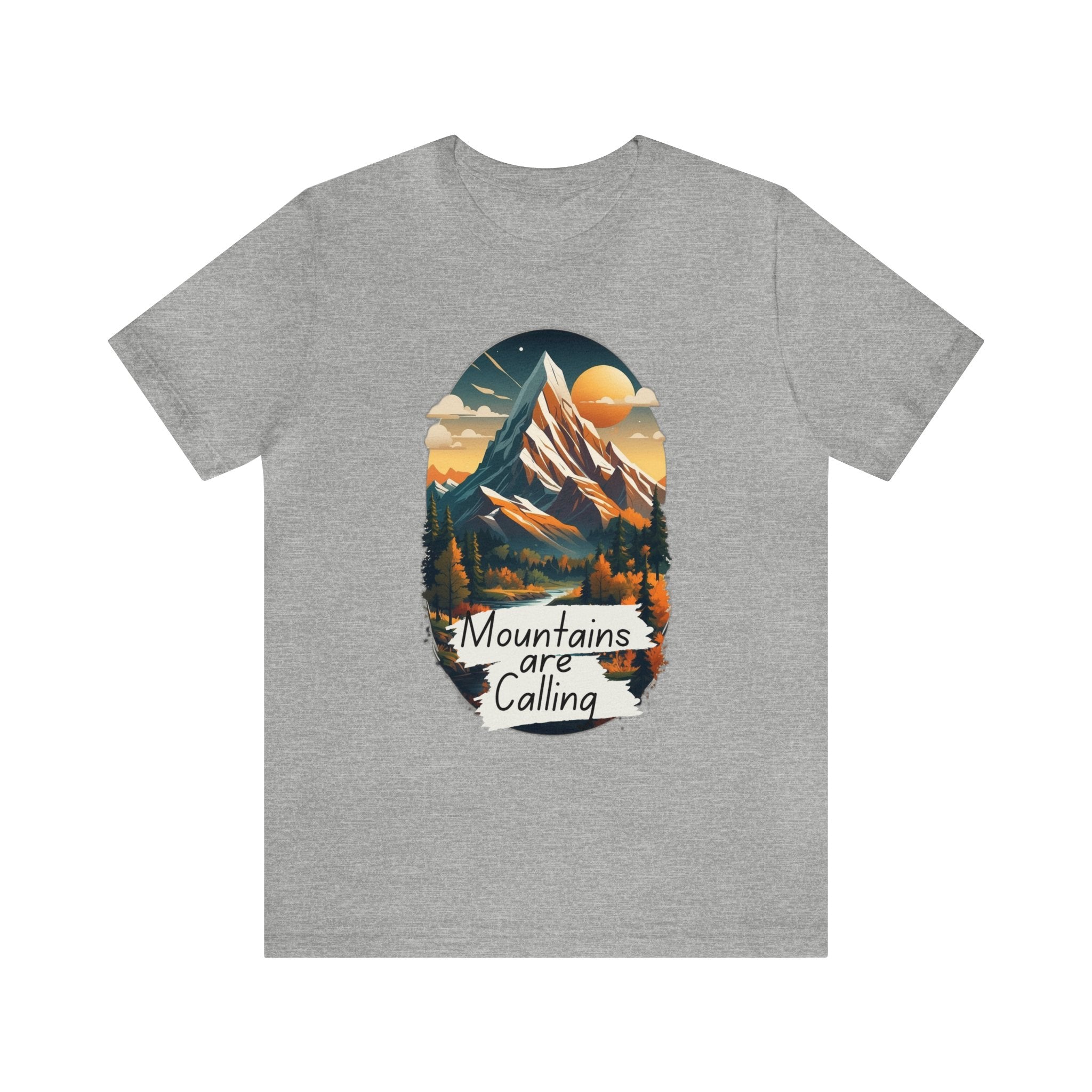Mountains Are Calling | Printed Trekking Men T-shirt