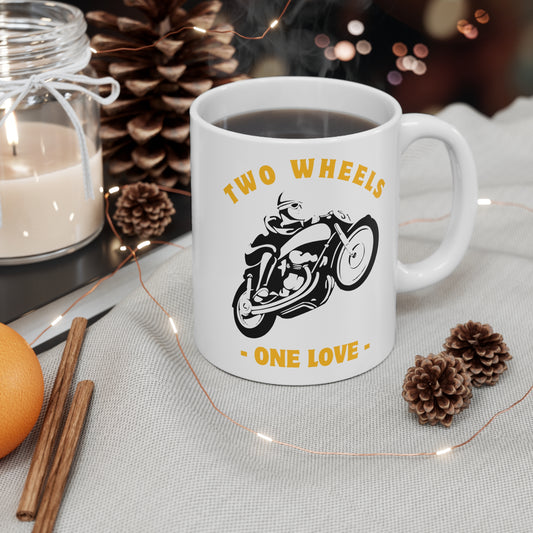 Two Wheels One Love | Coffee Mug