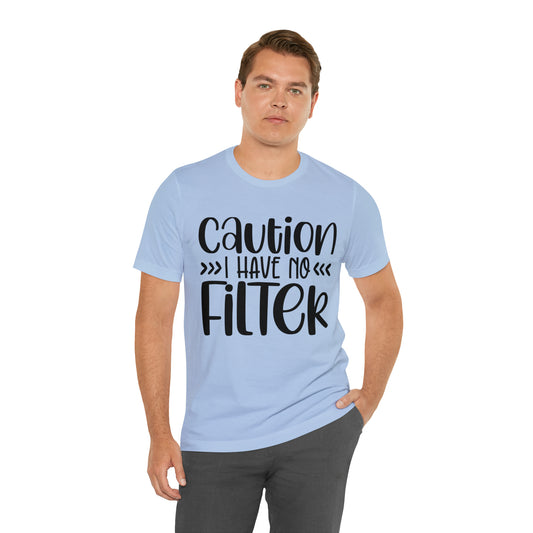 Caution | Funny Printed Men T-shirt