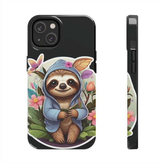 Cute Sloth | Printed Tough Phone Case for iPhone 12, 13 and 14