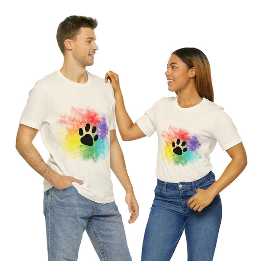 Paw Pride | Pride Colors Printed Unisex T-shirt