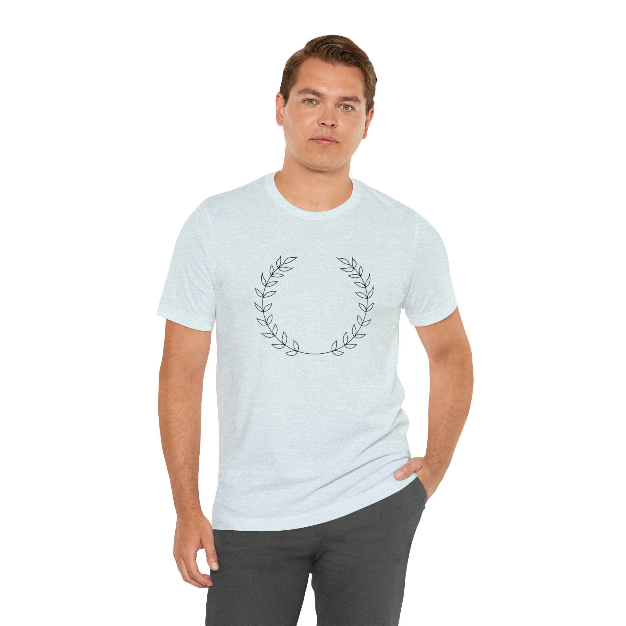 Wreath | Minimalist Printed Men T-shirt Casual