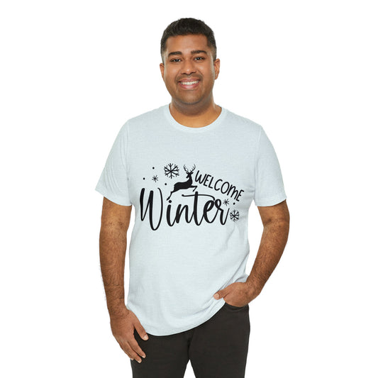 Welcome Winter T-shirt | Cool Outdoors Printed Men T-shirt