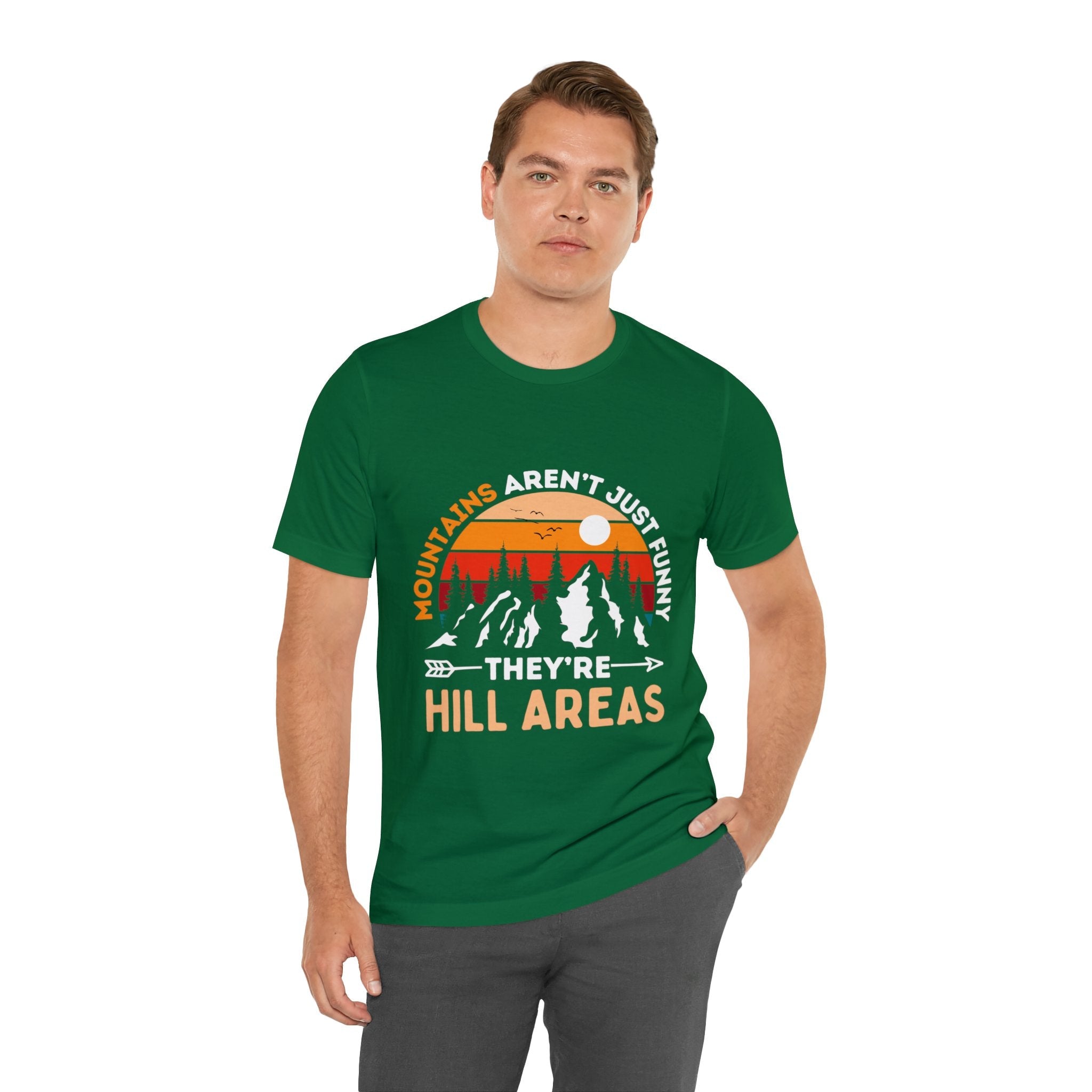 Fact About Mountains | Outdoors Printed Men T-shirts