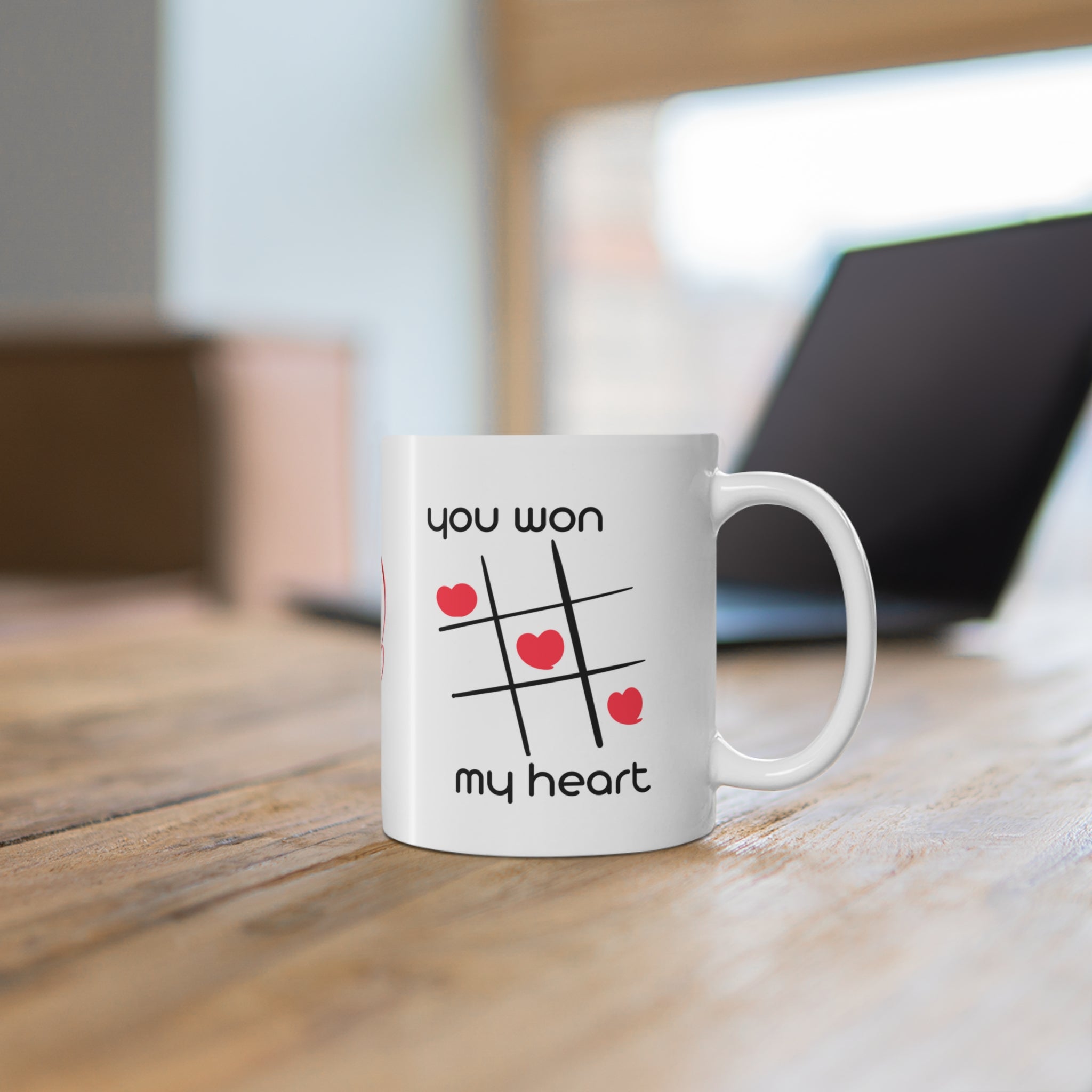 You Won My Heart | Printed Valentine's Day Coffee Mug | 11 Oz