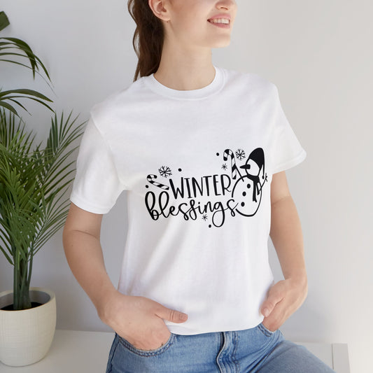 Winter Blessings T-shirt | Cool Outdoors Printed Women T-shirt