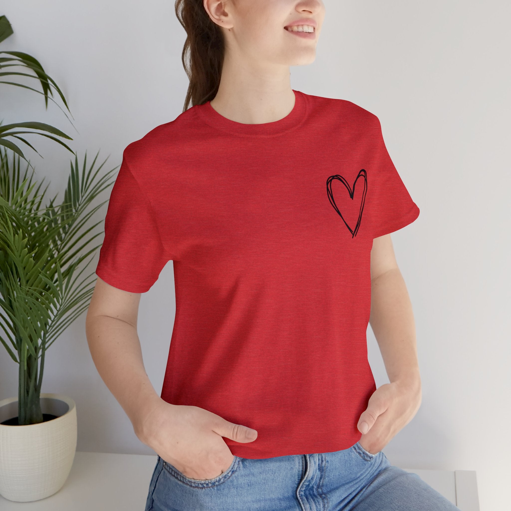 Heart | Valentine's Printed Women T-shirt