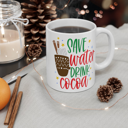 Drink Cocoa Christmas Mug 11oz