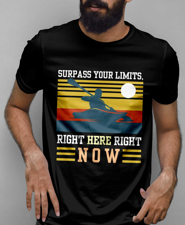 Surpass Your Limits | Printed Inspirational Quote Men T-shirts