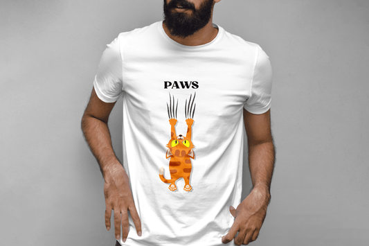 Paws | Printed Cat Lover Men T-shirt