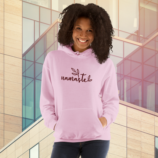 Namaste | Embroidery Print Yoga Hoodie for Women