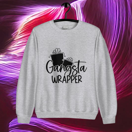 Gangsta Wrapper | Christmas Funny Printed Women Sweatshirt