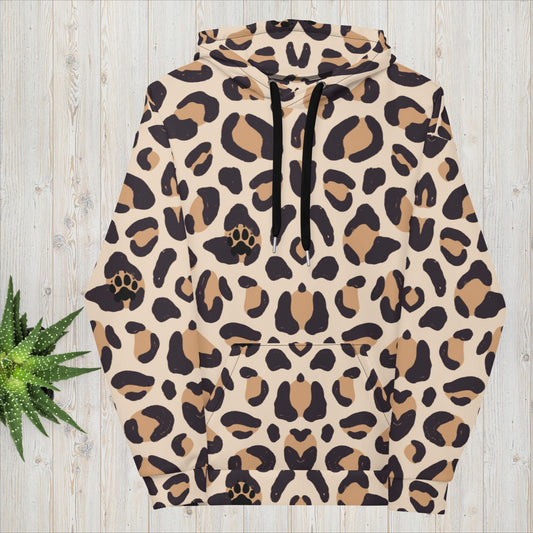 Leopard All Over Print Hoodies