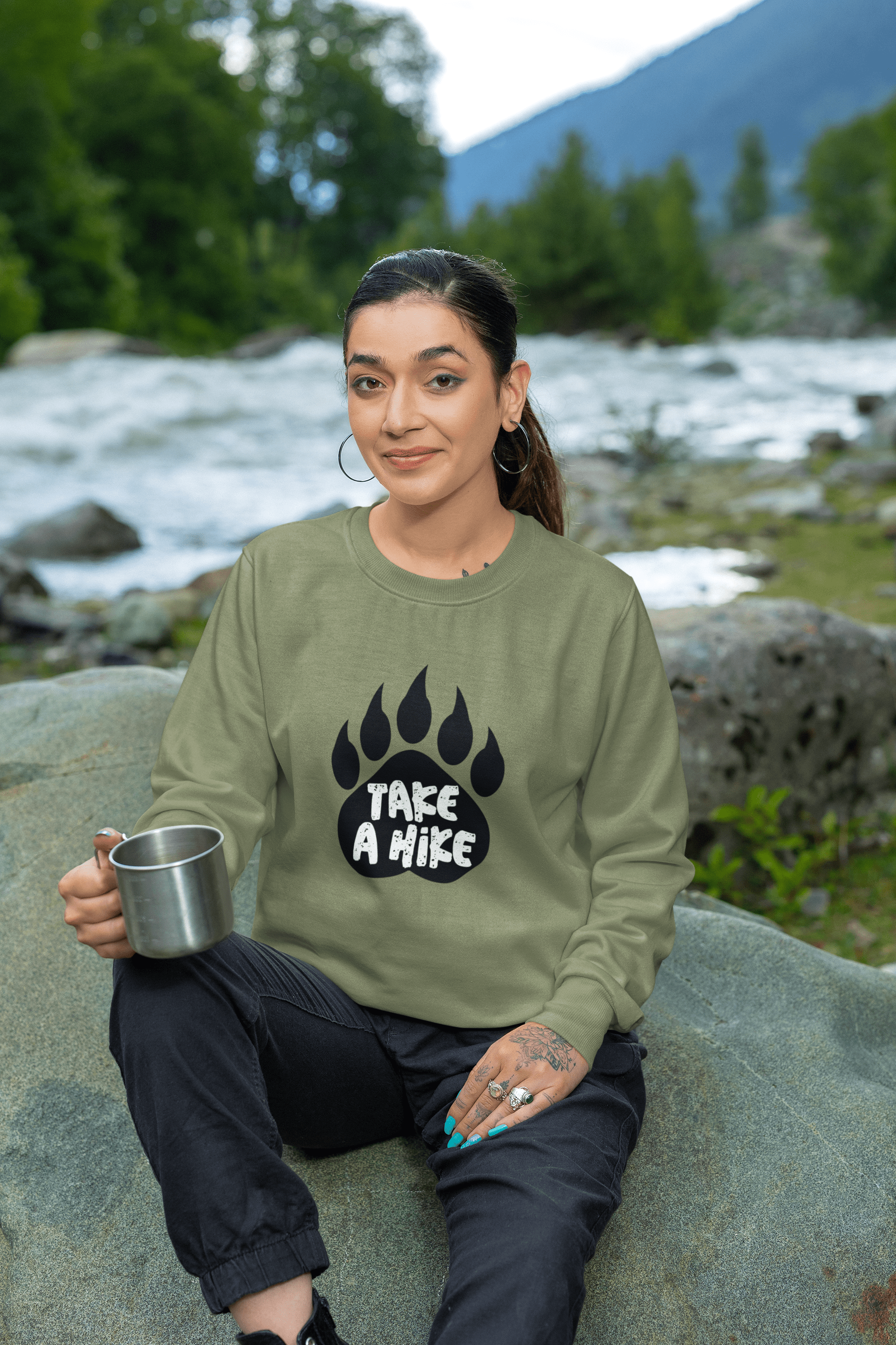 Wild Foot Print Women Sweatshirt