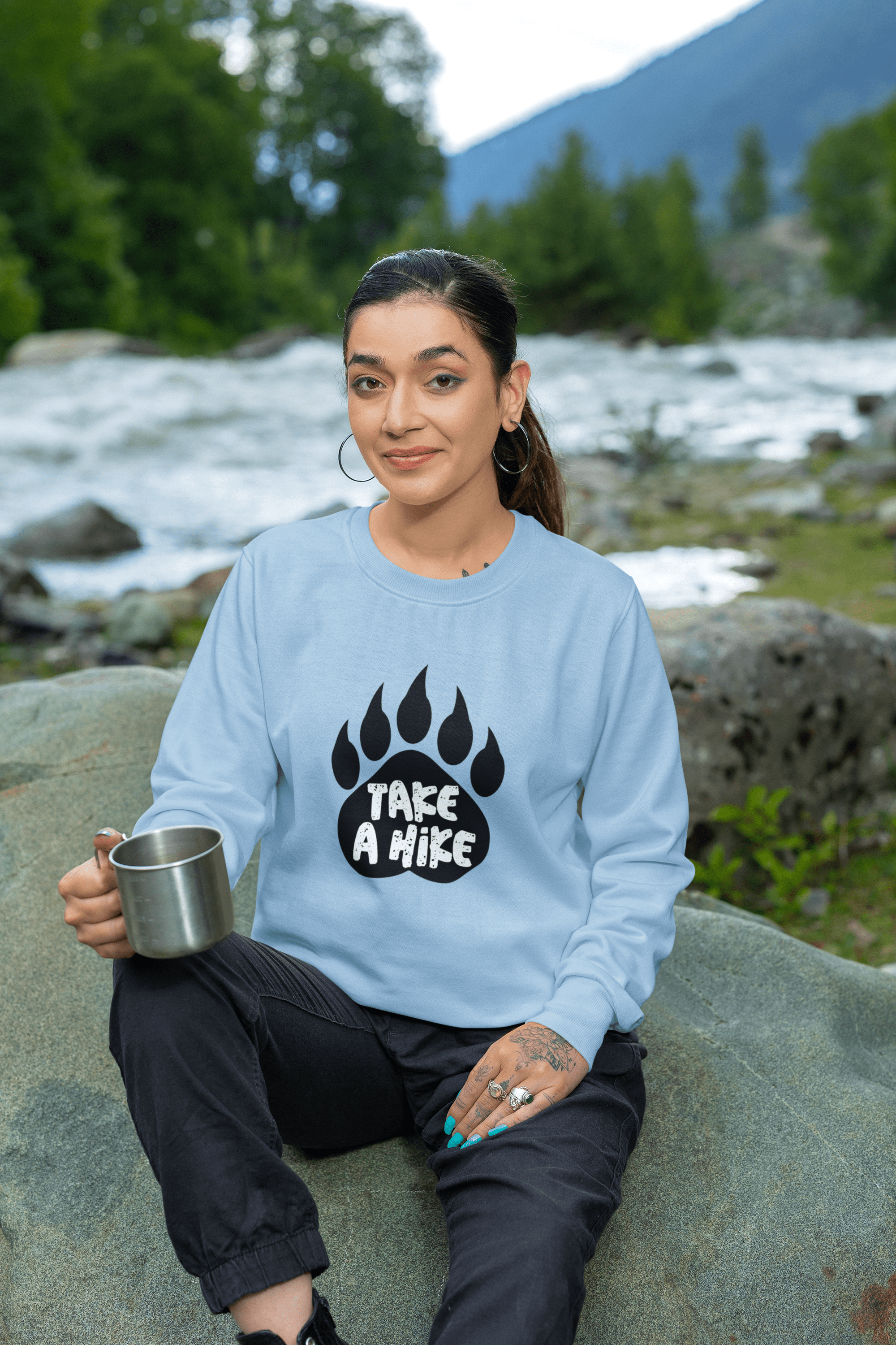Wild Foot Print Women Sweatshirt