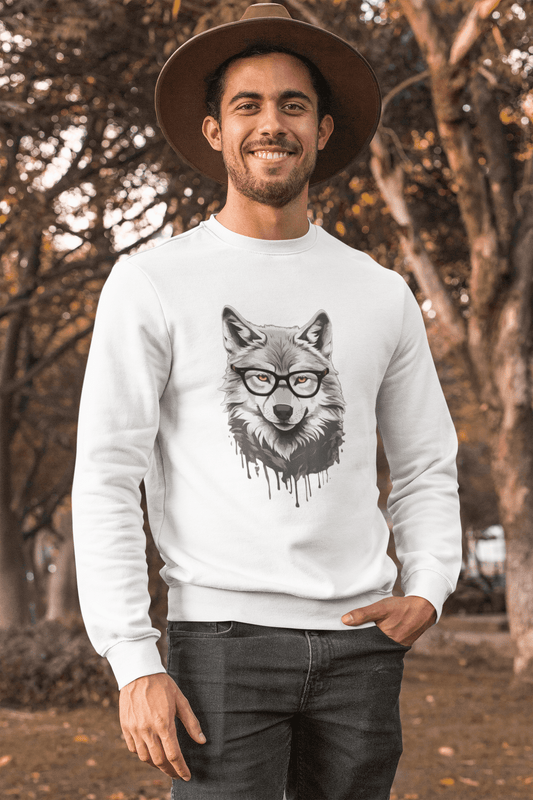 Wolf Face Men Sweatshirt