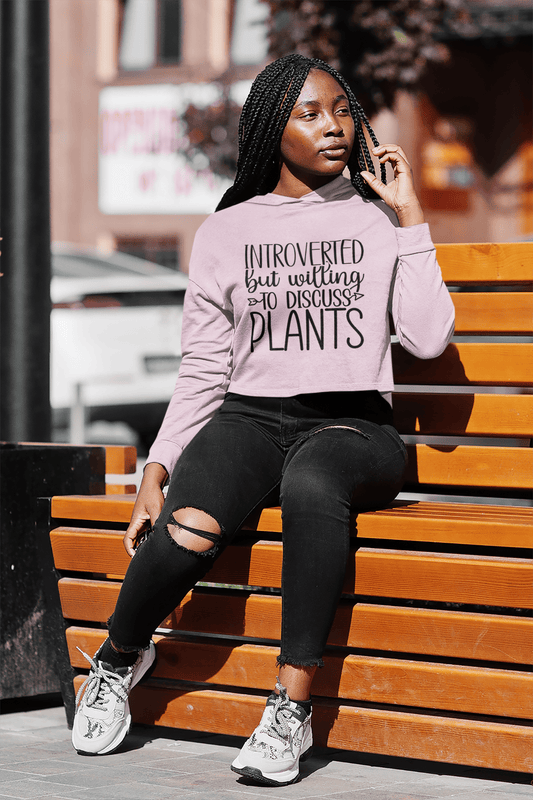 Introvert Plant Lover | Printed Plant Parent Hoodie for Women