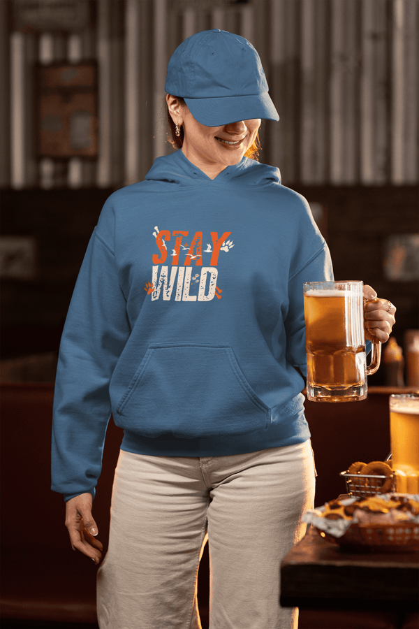 Stay Wild | Printed Outdoor Hoodie for Women