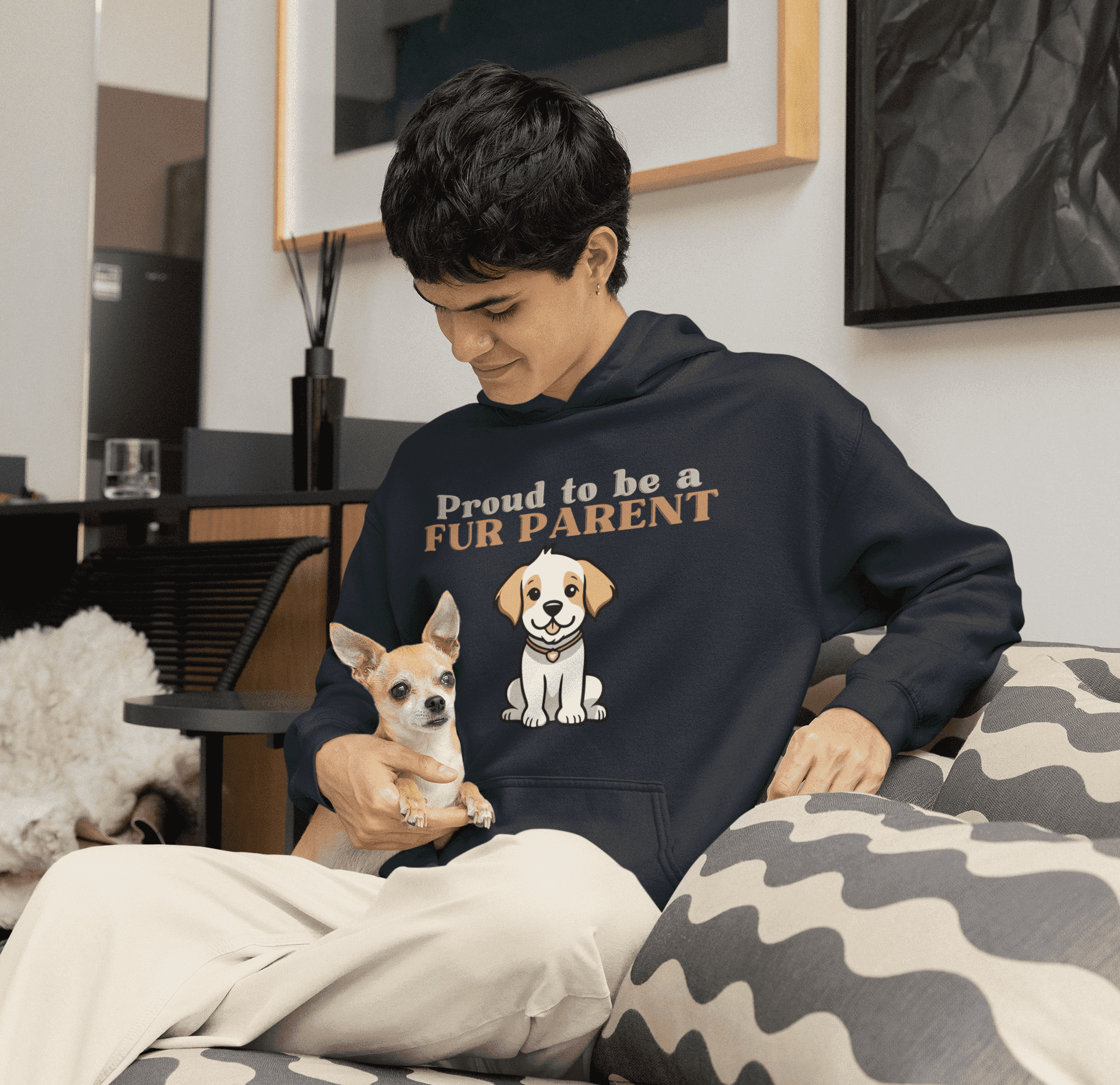Fur Parent | Pet Parent Printed Men Hoodie