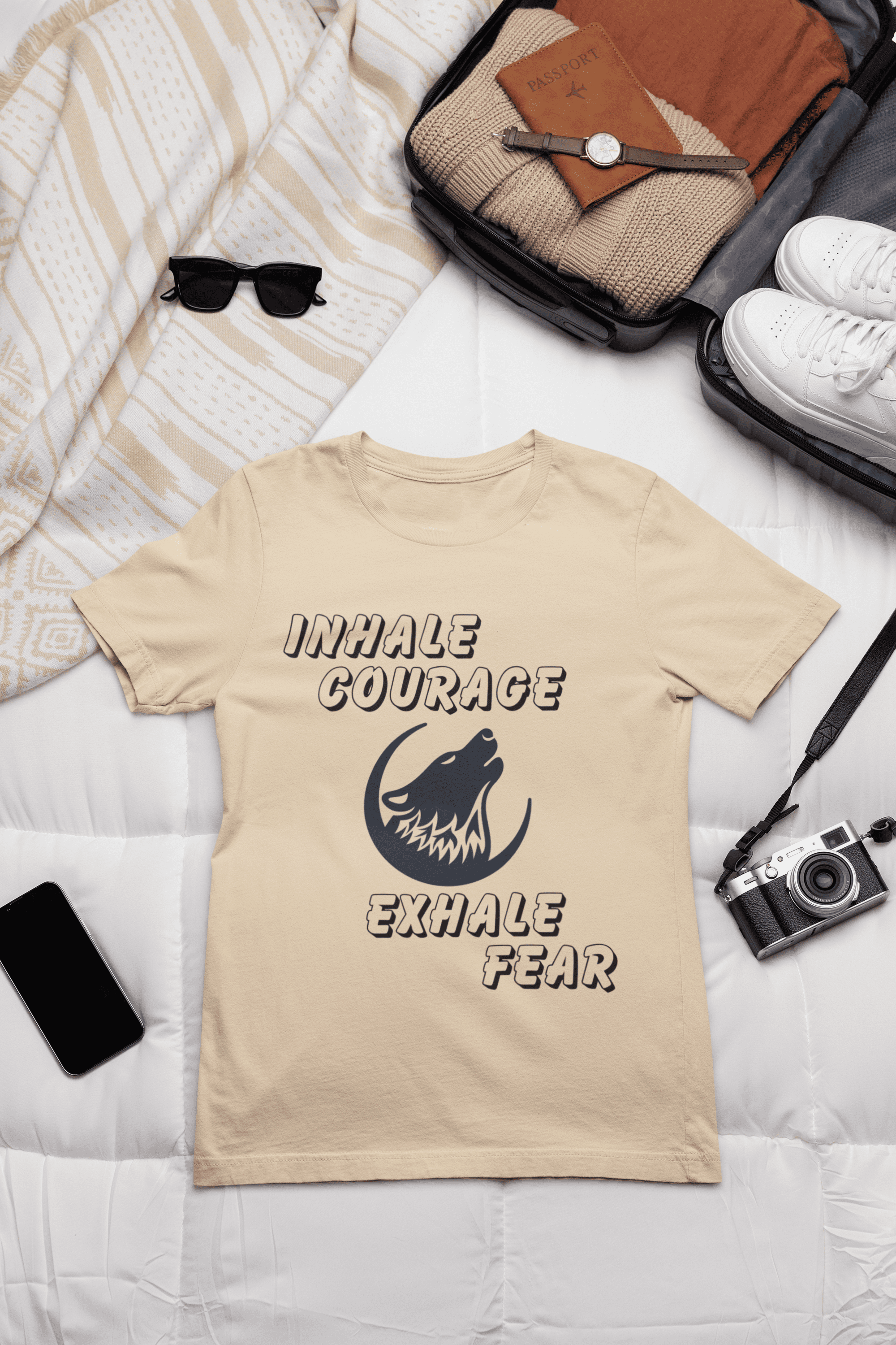 Courage | Inspirational Printed Women T-shirt