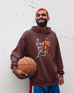 Never Give Up | Printed Basketball Men Hoodie