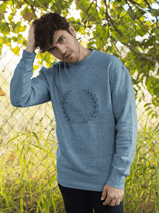 Wreath | Minimalist Printed Men Sweatshirt