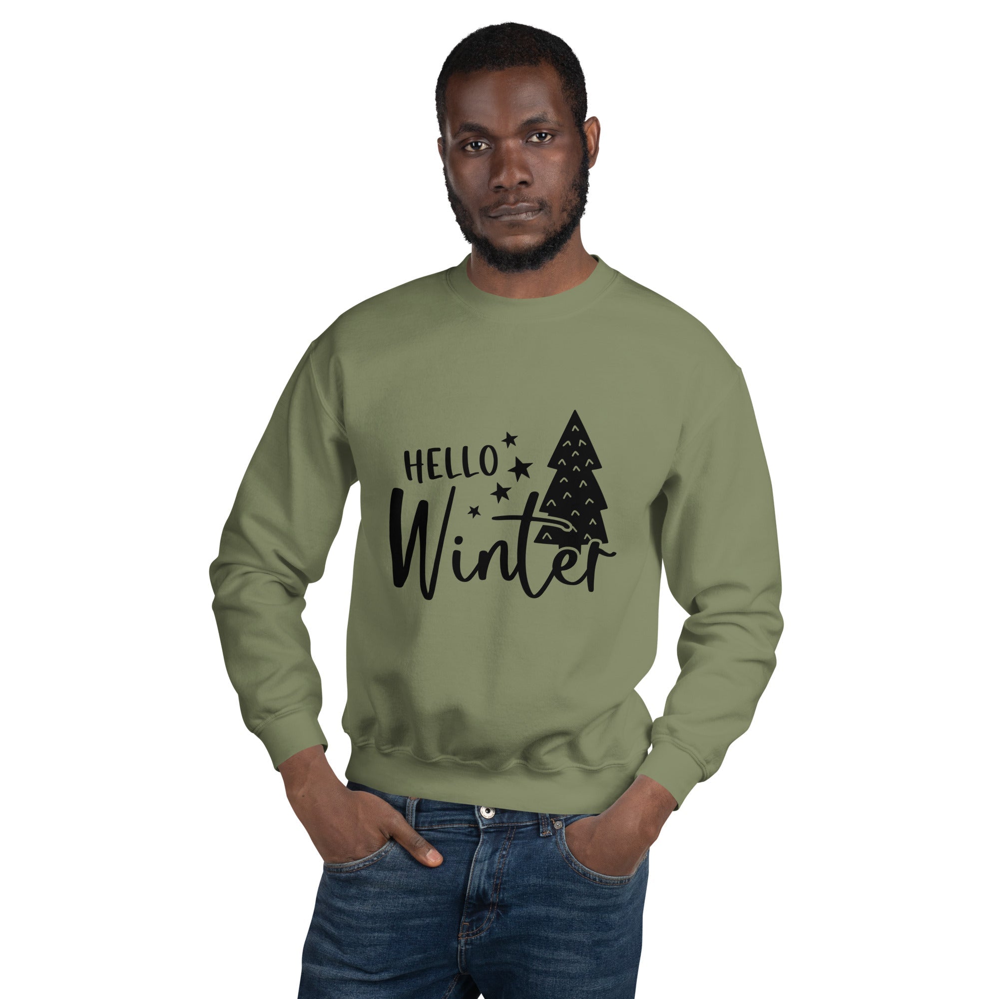 Hello Winter  Men Sweatshirt