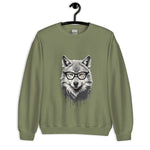 Wolf Face Women Sweatshirt