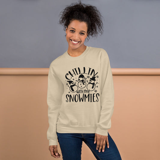 Chillin with my Snowmies | Winter Printed Women Sweatshirt