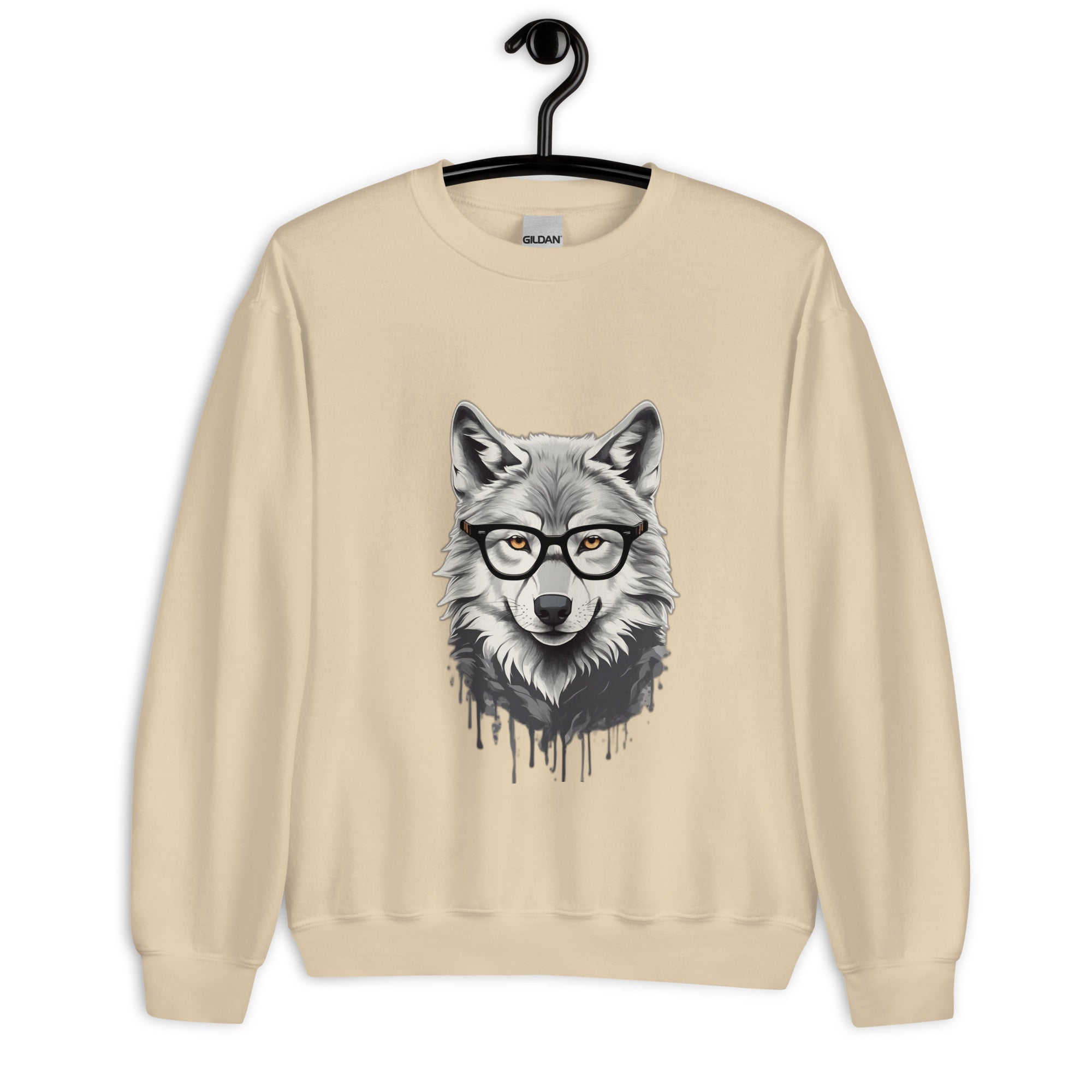 Wolf Face Women Sweatshirt