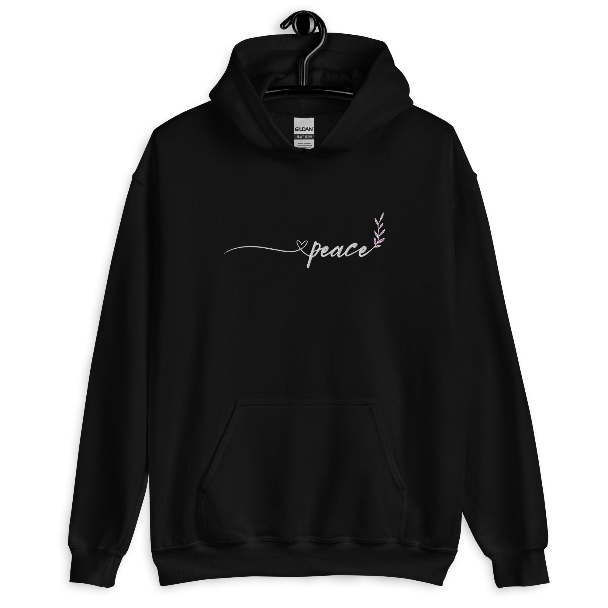 Peace | Embroidery Print Peace Hoodie for Men