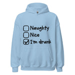 Naughty Nice Drunk | Printed Holiday Themed Men Hoodie