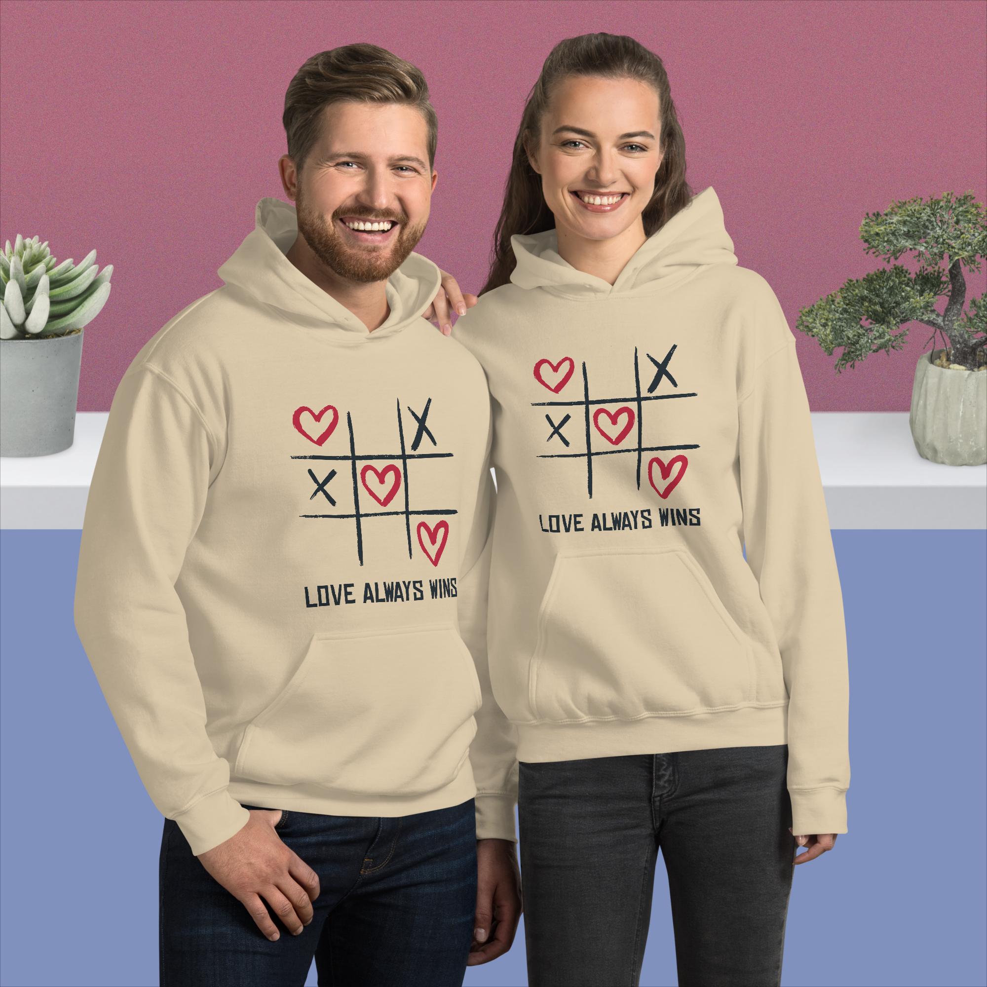 Love Always Wins | Printed Valentine's Addition Unisex Hoodie