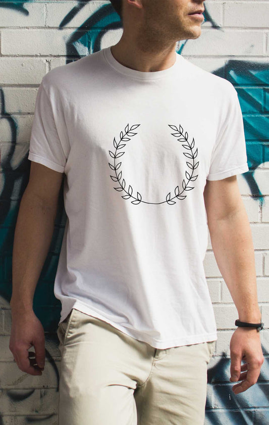 Wreath | Minimalist Printed Men T-shirt Casual