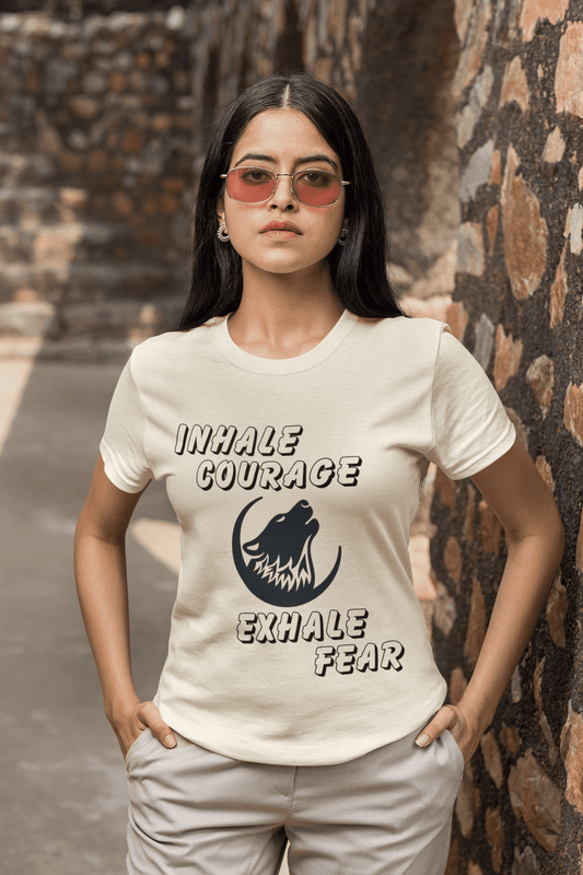 Coraje | Camiseta unisex con estampado inspirador. 