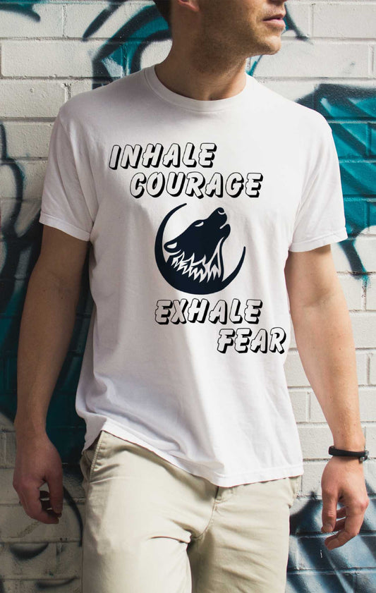 Coraje | Camiseta unisex con estampado inspirador. 